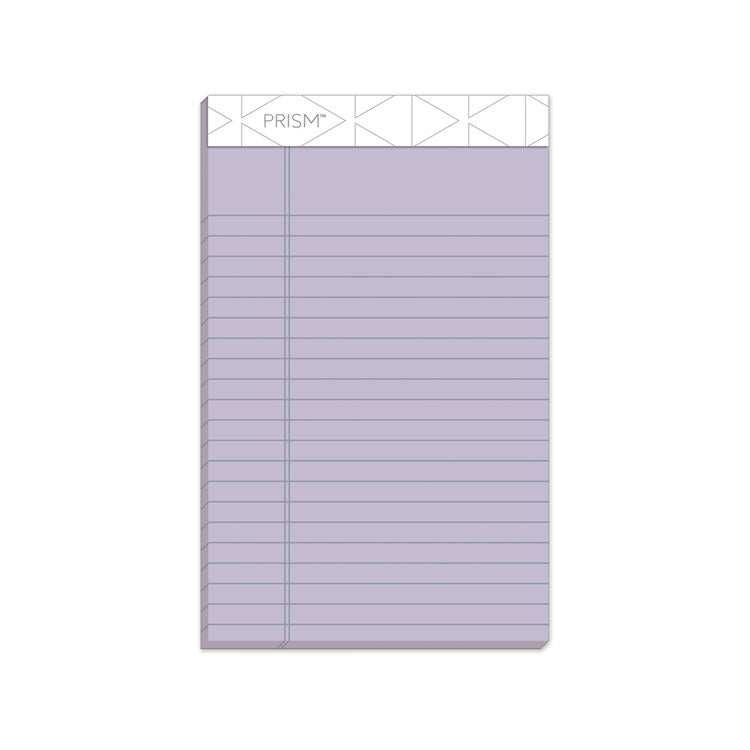Prism   Colored Writing Pads, Narrow Rule, 50 Pastel Orchid 5 x 8 Sheets, 12/Pack