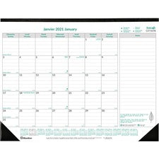 Blueline EcoLogix Monthly Desk Pad 2021