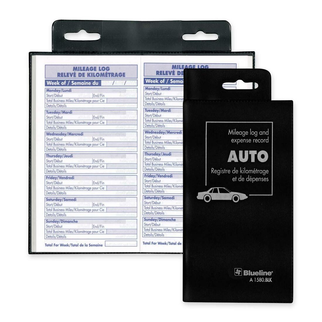 Blueline Bilingual Auto Record Book