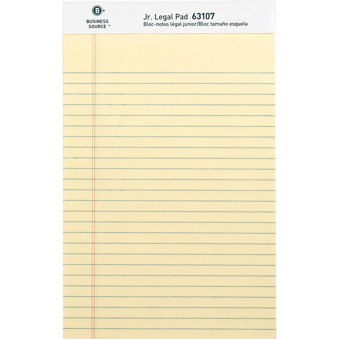 Business Source Micro - Perforated Legal Ruled Pads - Jr.Legal - 8" x 5"