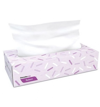 Cascades F950 - Facial Tissue 2 Ply 100/Box 30/CaseSingle Box