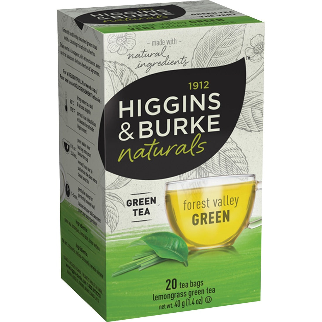 Higgins & Burke Naturals English Green Tea Bags