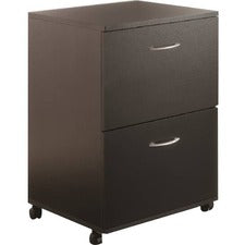 Nexera Essentials Mobile Filing Cabinet, 2-Drawer, Black