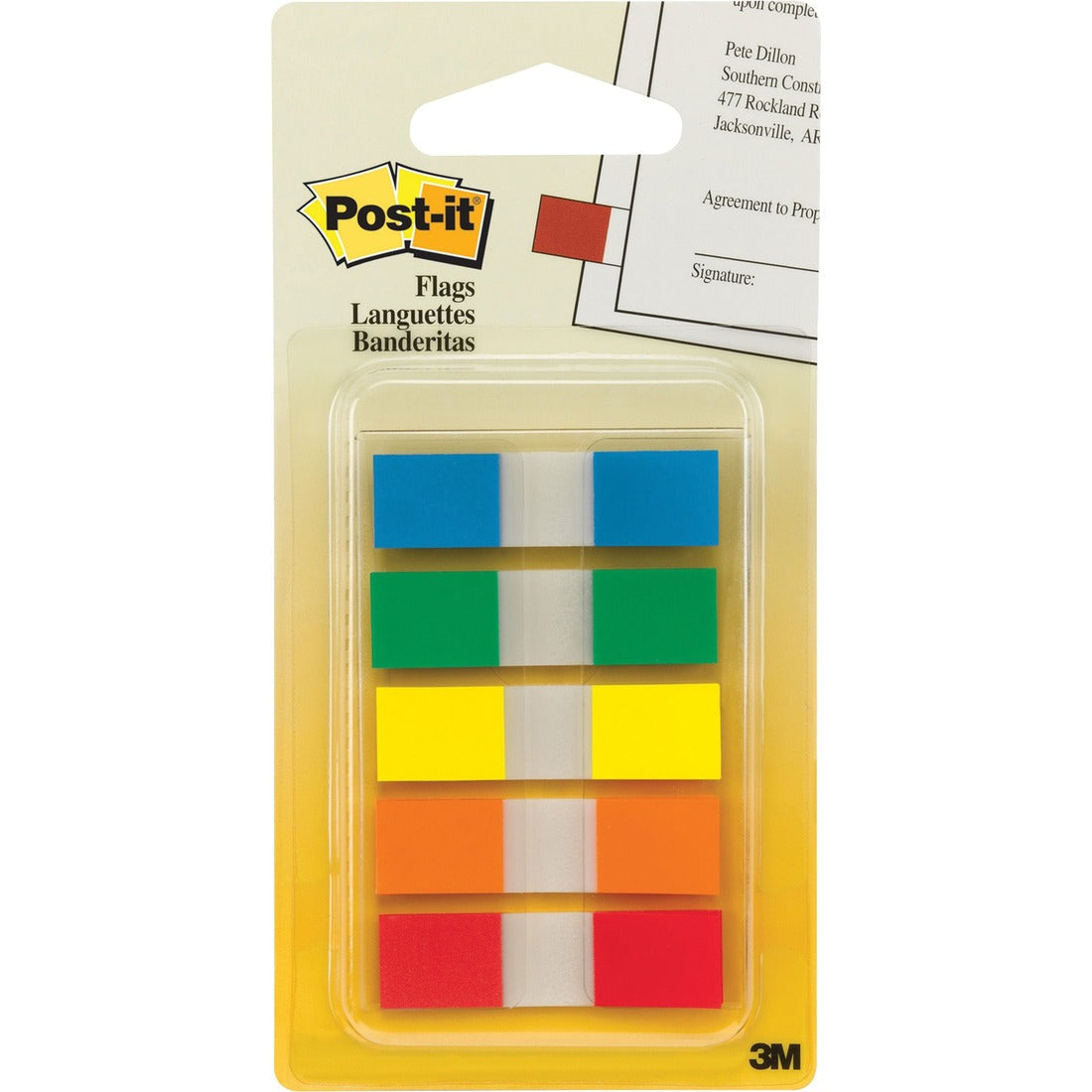Post-it® 1/2"W Flags in On-the-Go Dispenser