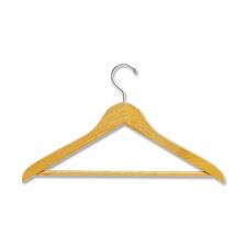 Quartet Natural Wooden Garment Hanger with Pant Rod