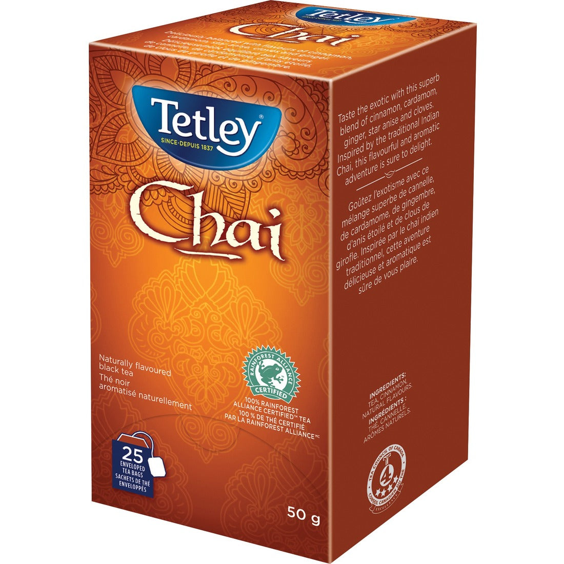 Tetley 100% Rainforest Alliance Certified Chai Tea