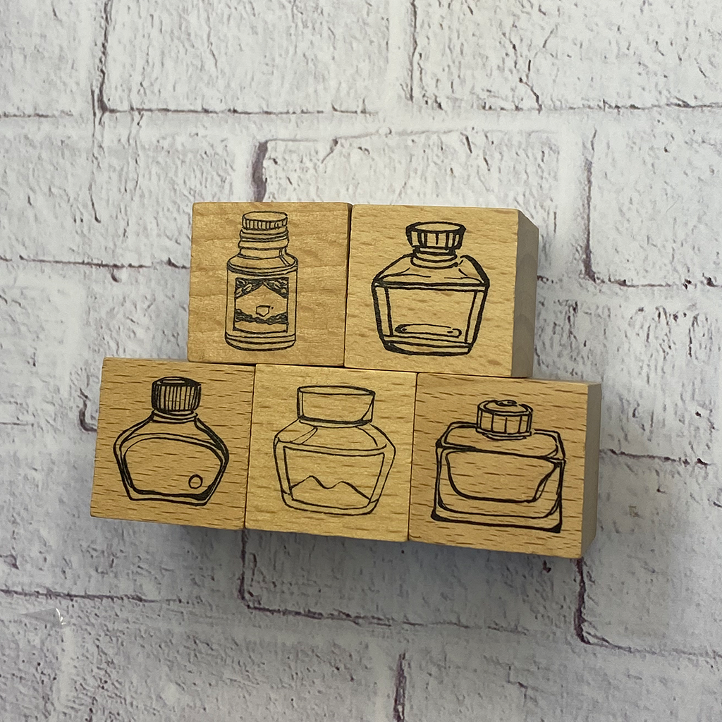 Bottle Rubber StampA