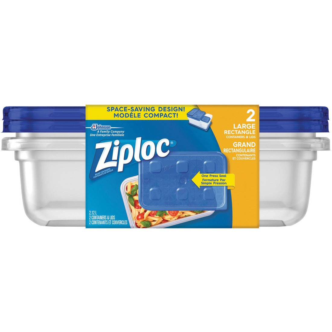 Ziploc® Containers Large Rectangle 2/pkg