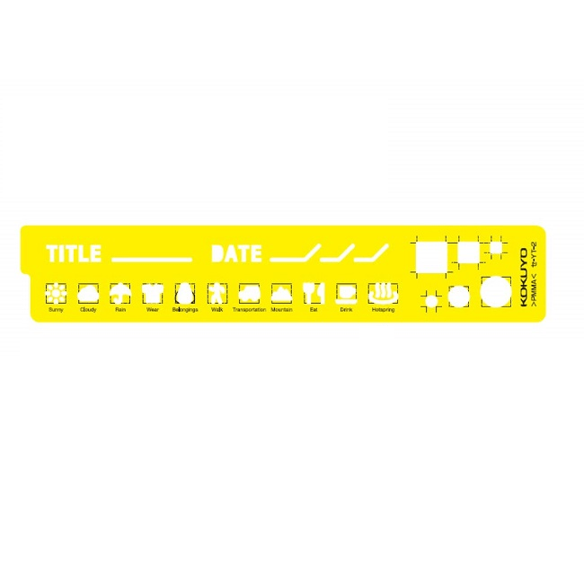 Kokuyo Template for Field Notebook Yellow