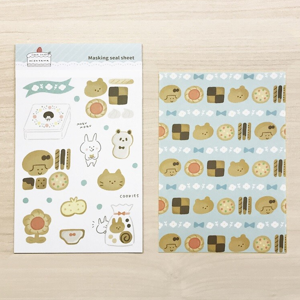 Mizutama Masking Sticker SheetPastry