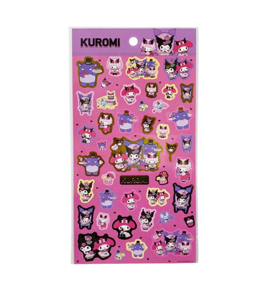 Sanrio Character Gold Accent StickerKuromi