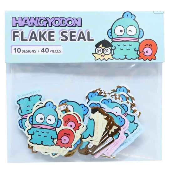 Sanrio Flake Seal Seal 10 Design 40 PiecesHangyodon