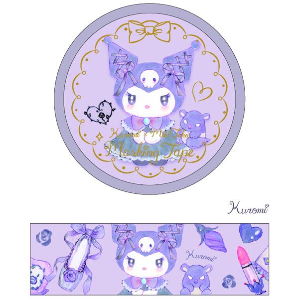 Sanrio Japan x Miki Takei Masking Tape RollKuromi 1