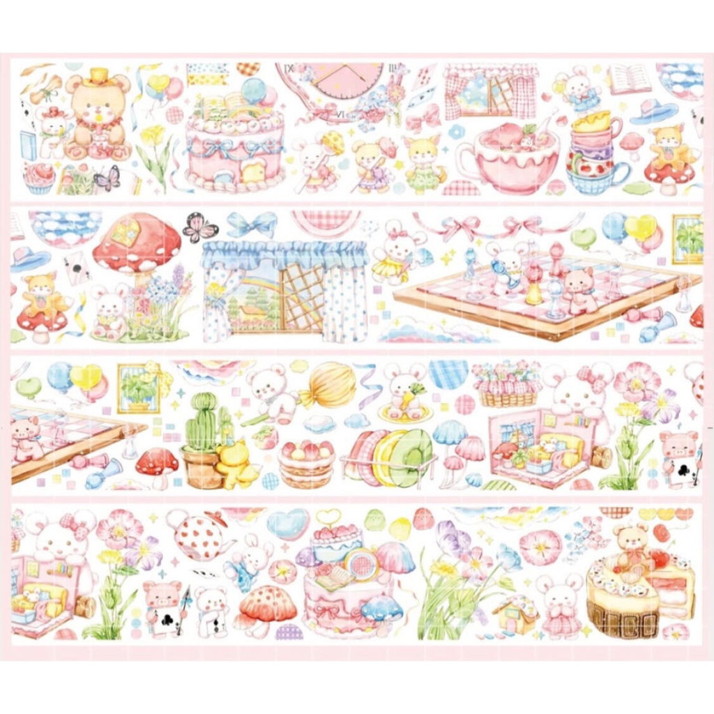 Strawberry Soda Washi SamplerDate 180cm