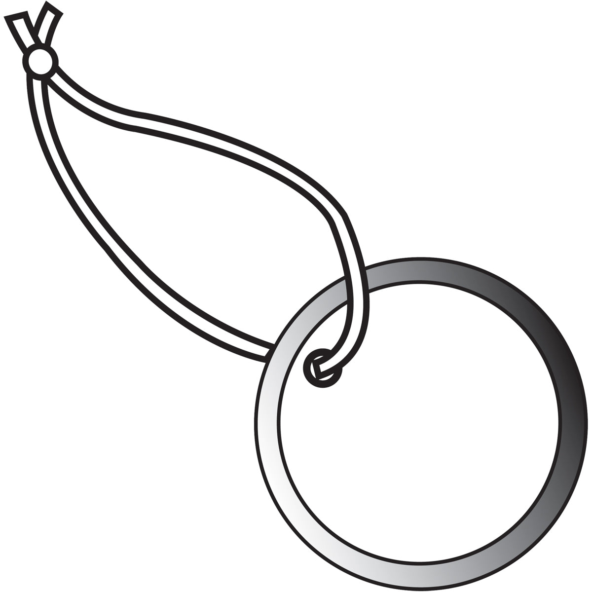 1 1/2" Metal Rim Tags - Pre-Strung 100/Case