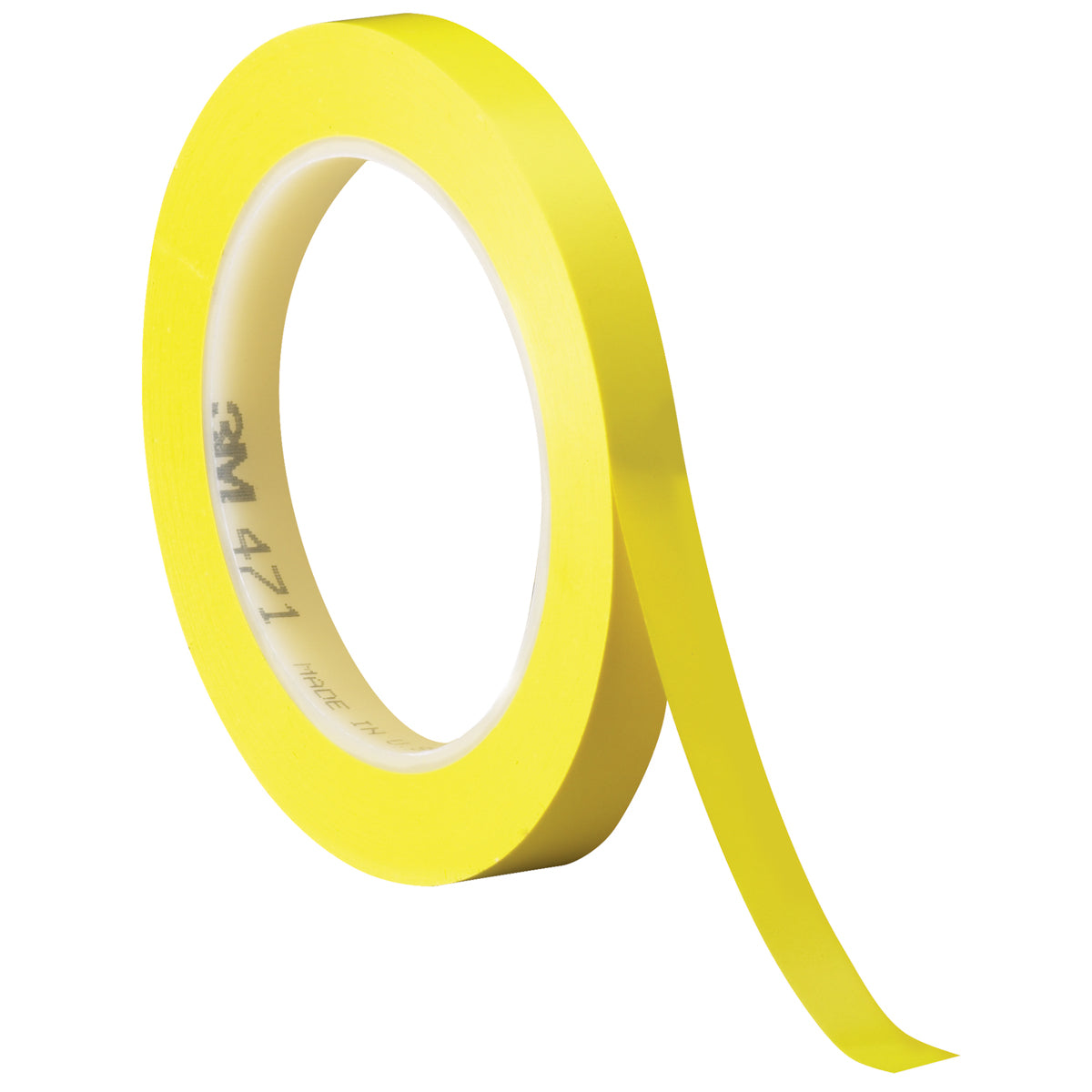 1/4" x 36 yds. Yellow 3M 471 Vinyl Tape 144/Case
