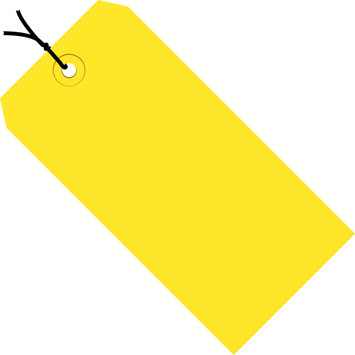 4-3/4 x 2-3/8 Pre-Strung Yellow Tags (THICK BOARD - 13 POINT) 1000/Case