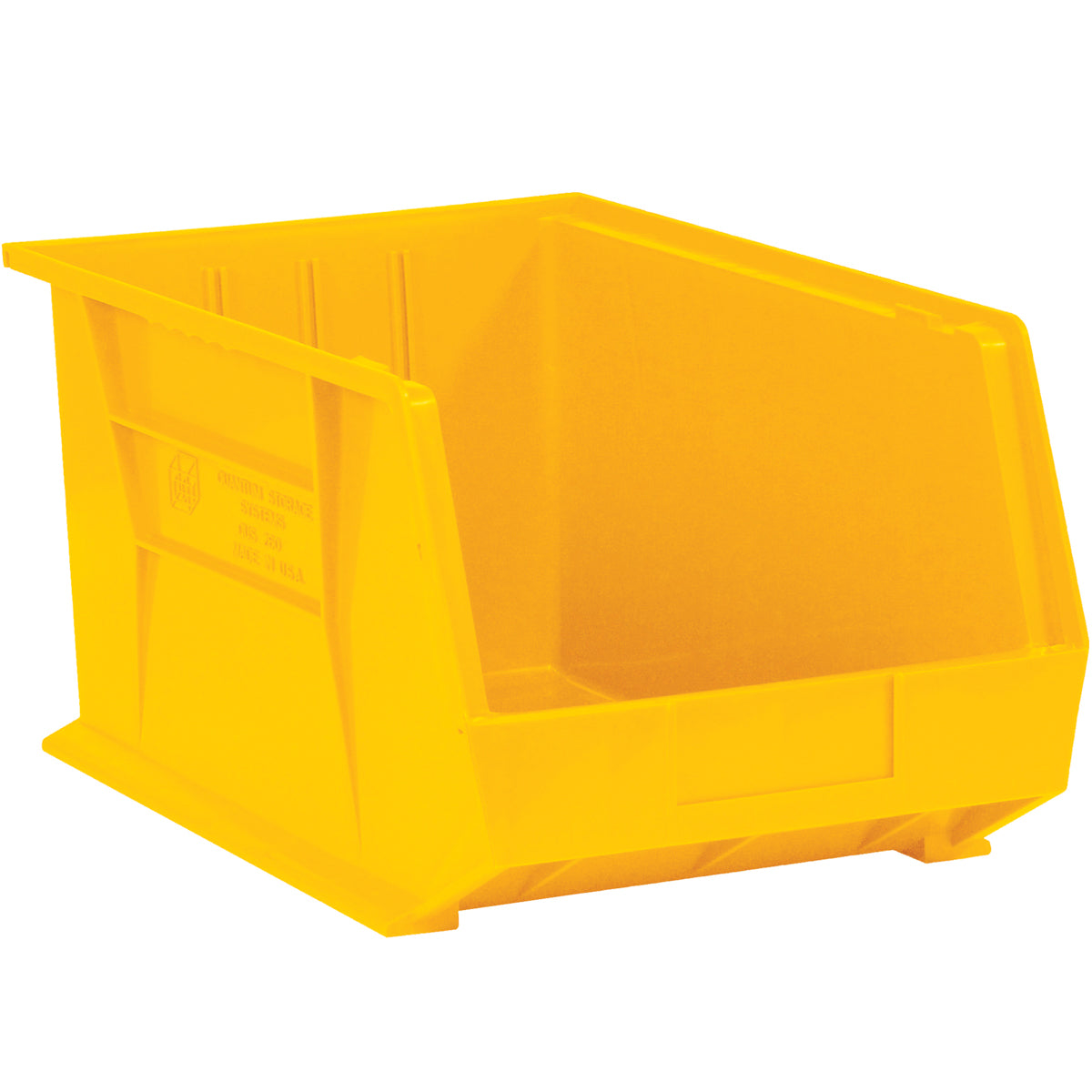 5 3/8 x 4 1/8 x 3 Yellow Plastic Bin Boxes 24/Case
