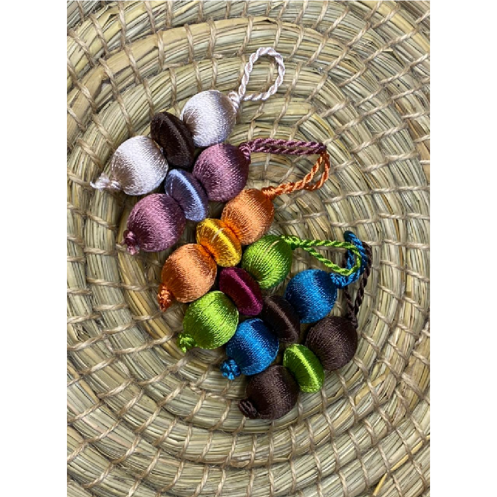 Tassel Pompons BoulesBlue