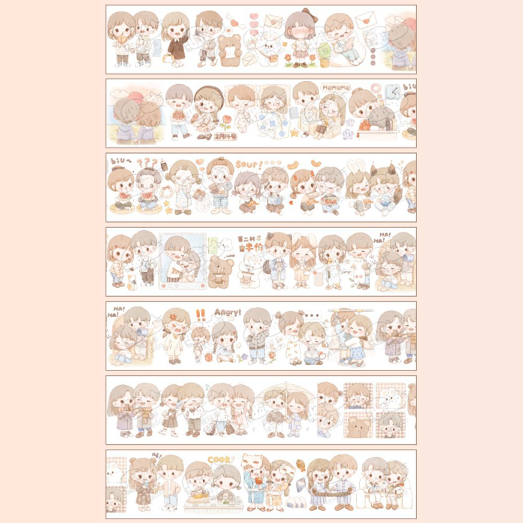 Telado Cute Couple Washi SamplerDaily