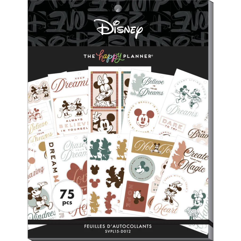 The Happy Planner Disney Mickey Mouse & Minnie Mouse Farmhouse Large Value Pack Stickers