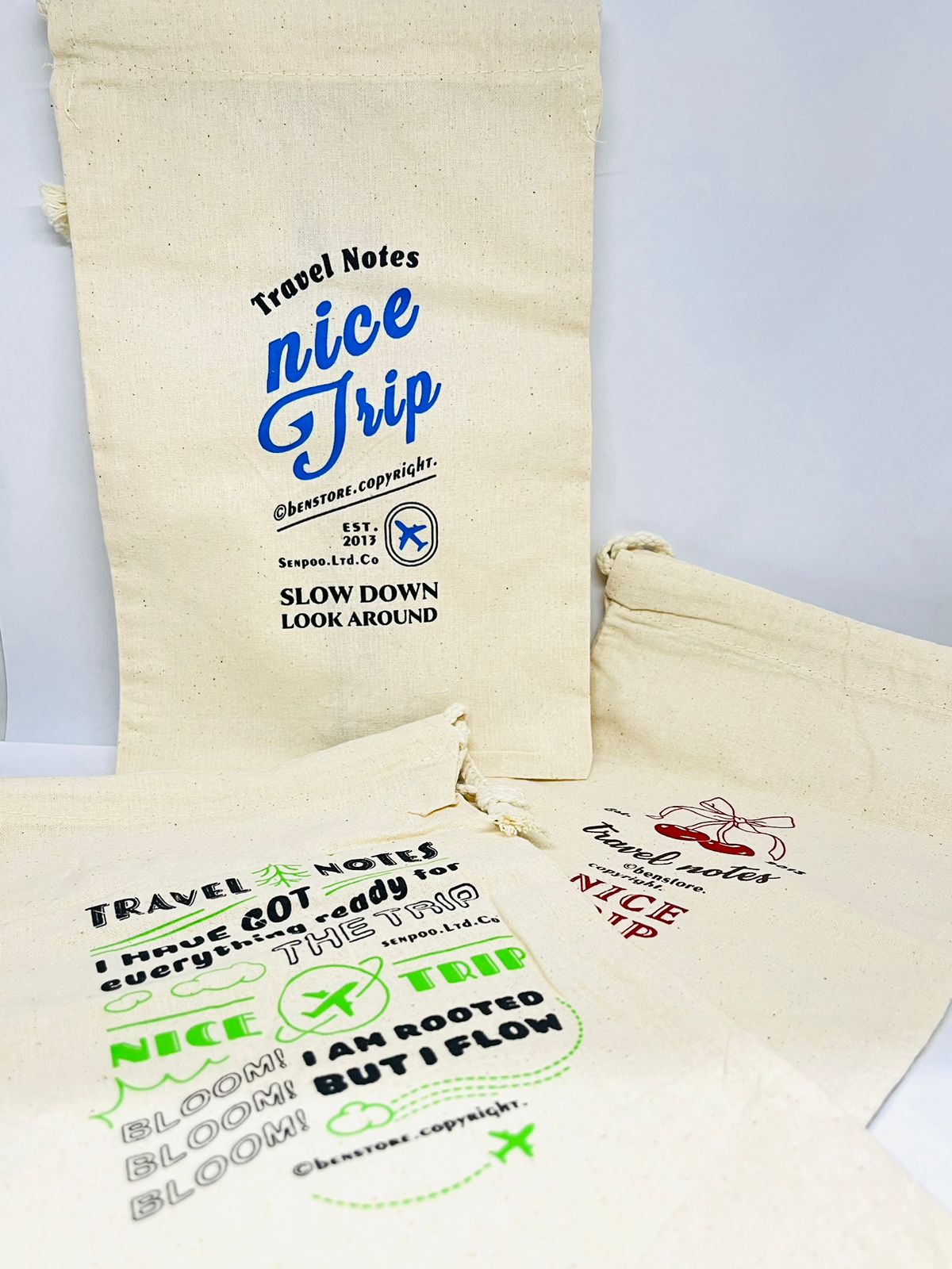 Travel Notes Benstore Pouch Storage BagSlow Down