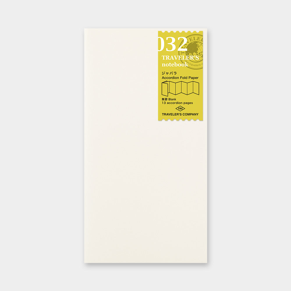 Travelers Notebook 032 - Refill Accordion Fold Paper