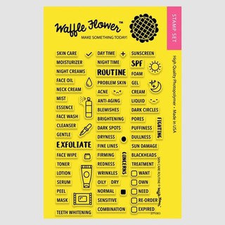 Waffle Flower Clear StampSkin Care