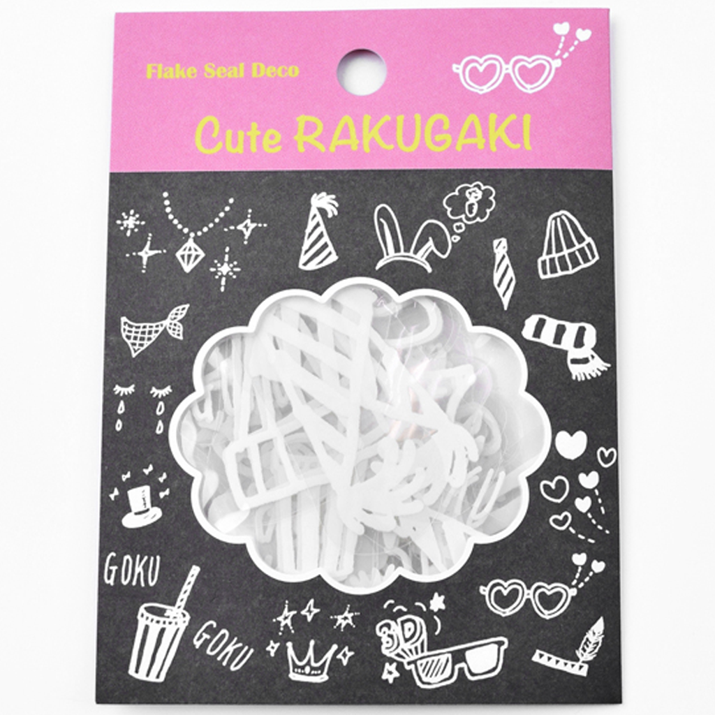 Z & K Flake Seal Deco Sticker Cute Rakugaki