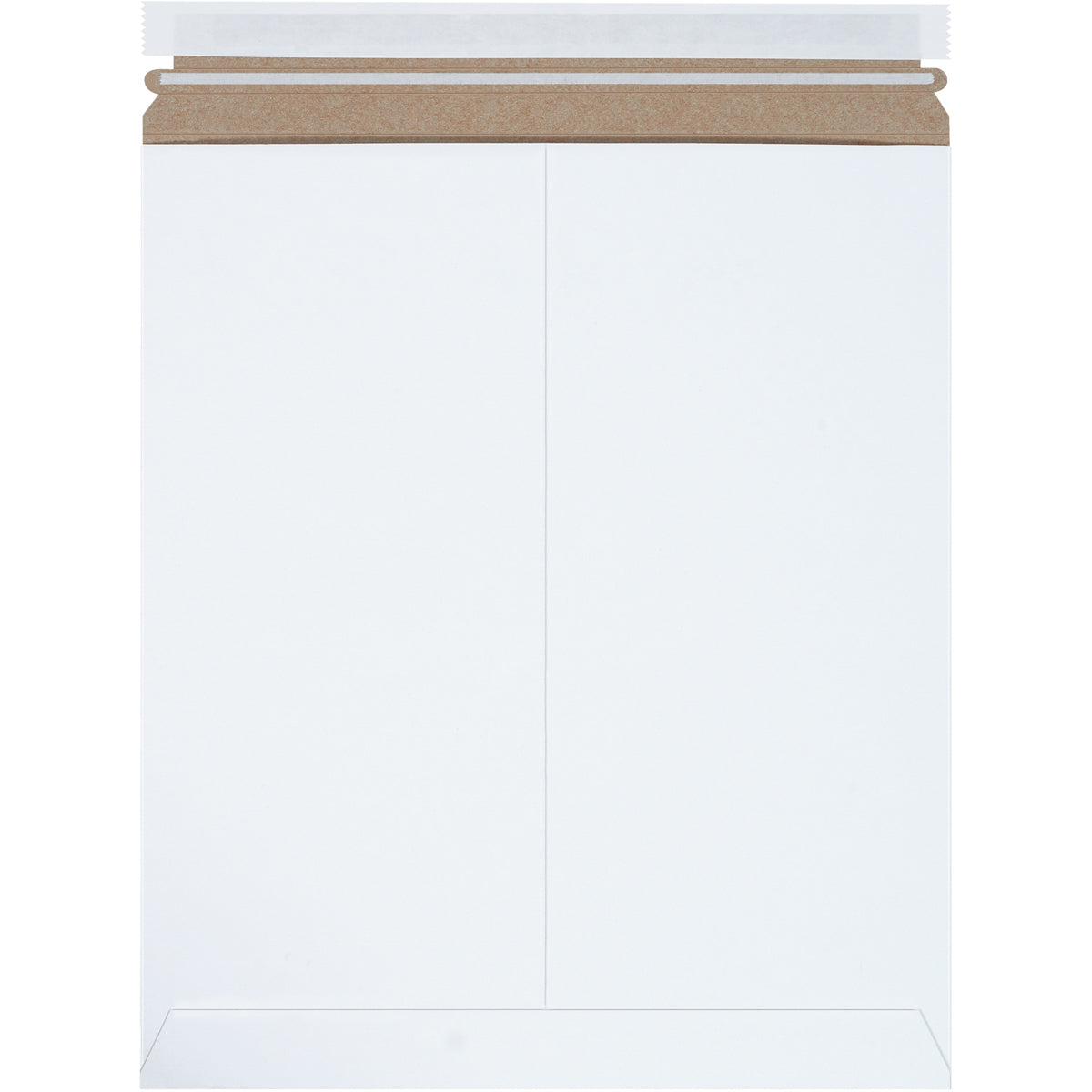 12 3/4 x 15 Self-Seal White Rigid Mailer - 25/Case