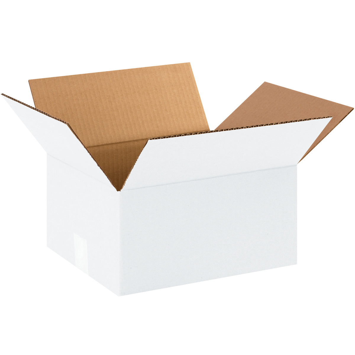 12 x 10 x 6 White Corrugated Boxes 25/Bundle