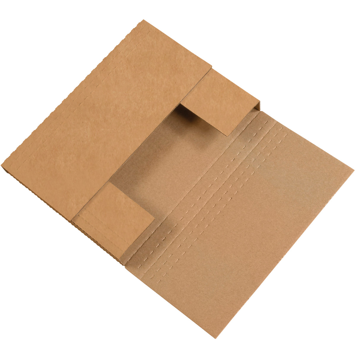 14 1/4 x 11 1/4 x 2 Kraft Easy-Fold Mailers  50/Bundle