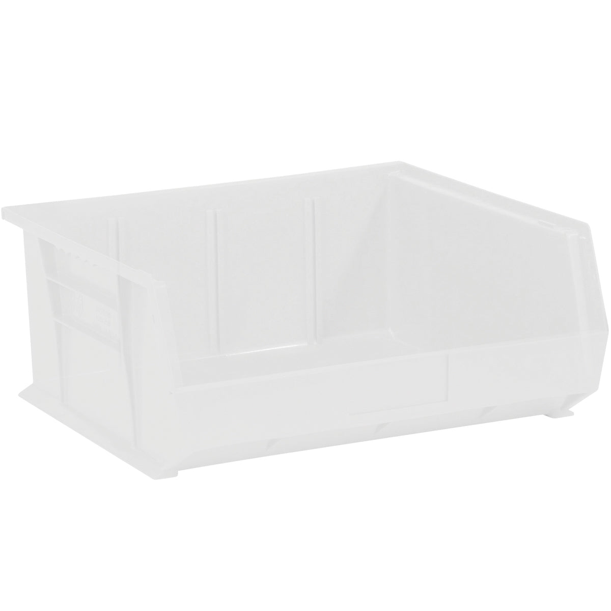 18 x 8 1/4 x 9 Clear Plastic Bin Boxes 6/Case
