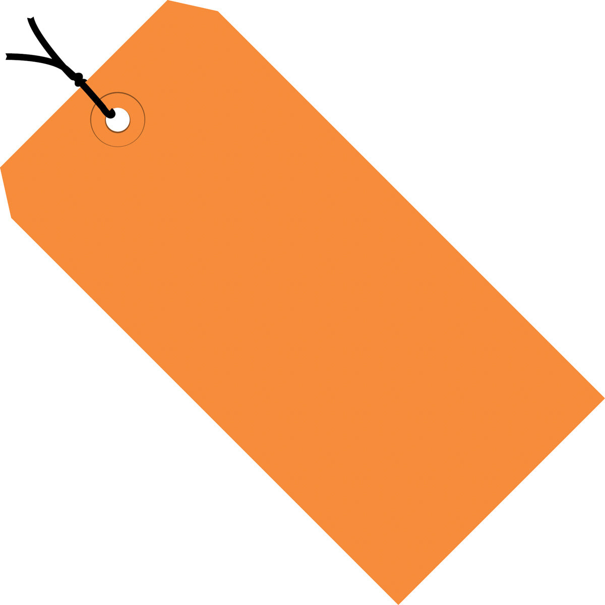 3-1/4 x 1-5/8 Pre-Strung Orange Tags (THICK BOARD - 13 POINT) 1000/Case
