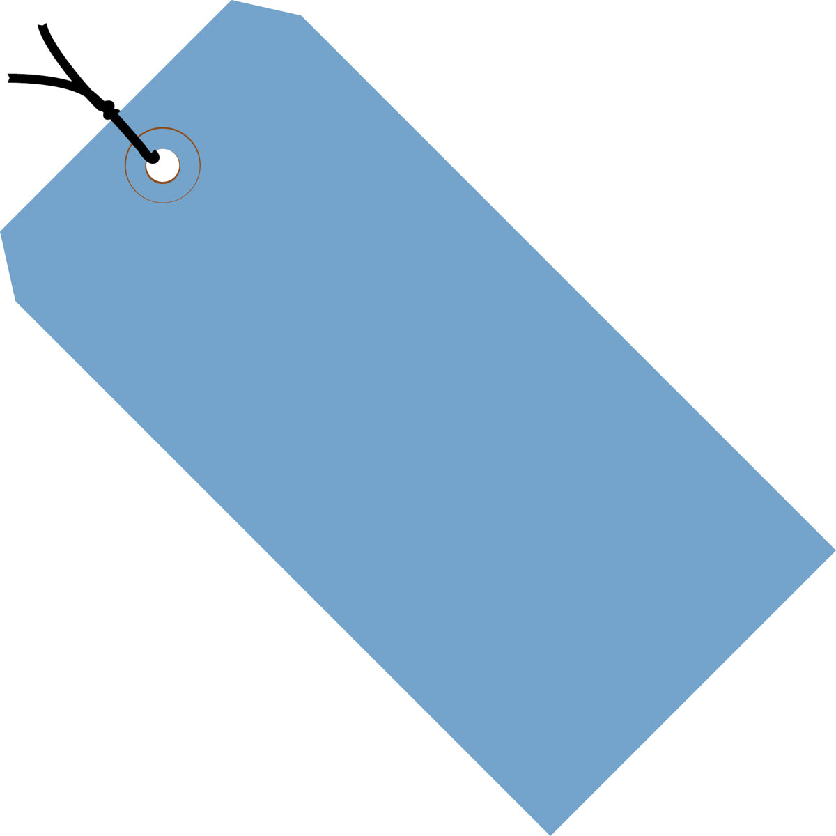 3-3/4 x 1-7/8 Pre-Strung Royal Blue Tags (THICK BOARD - 13 POINT) 1000/Case