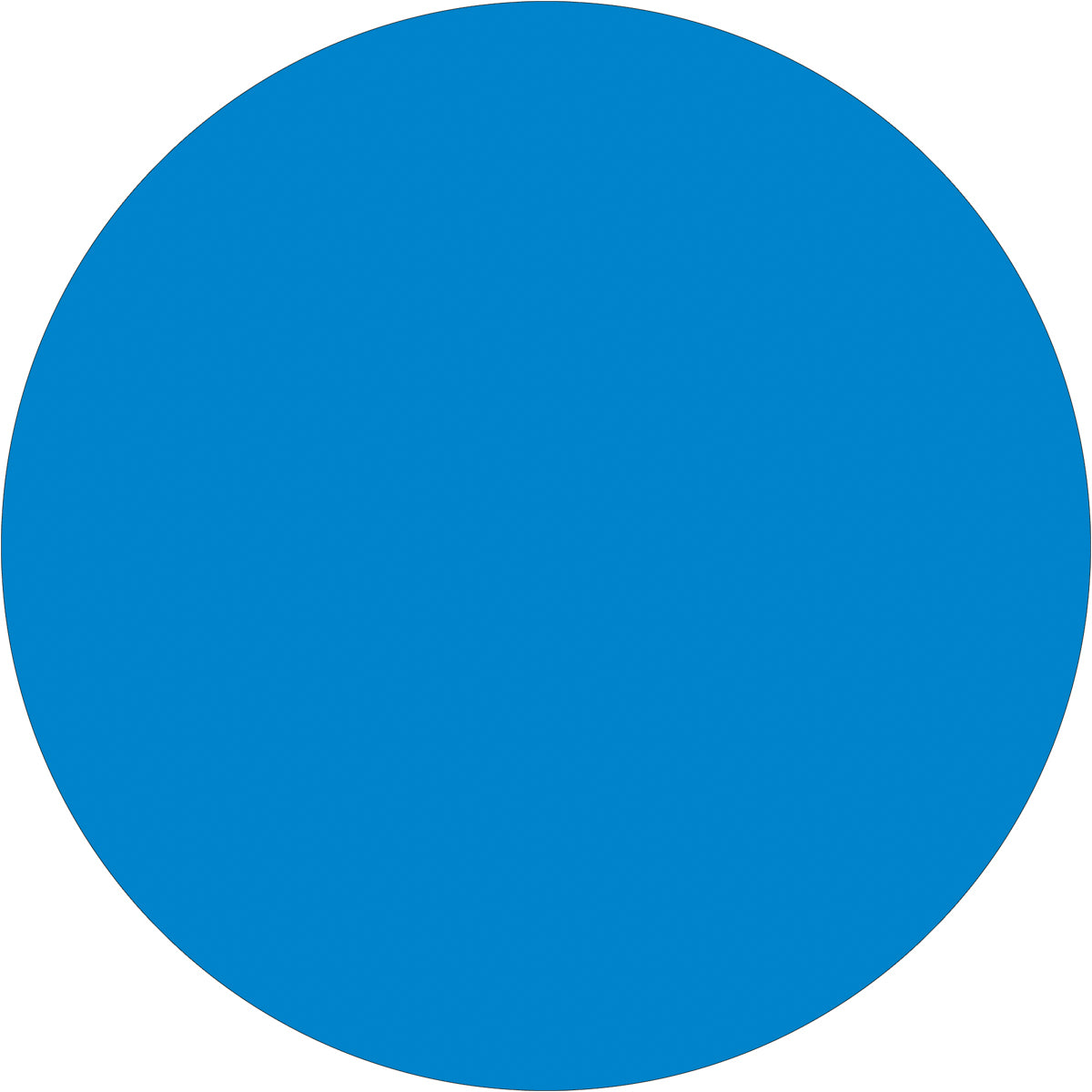 3/4" Blue Inventory Circle Labels 500/Roll