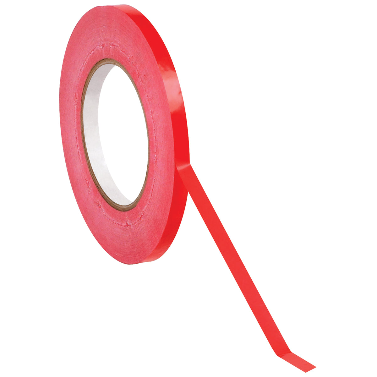 3/8" x 180 Yard Red Poly Bag Sealing Tape 12/Case