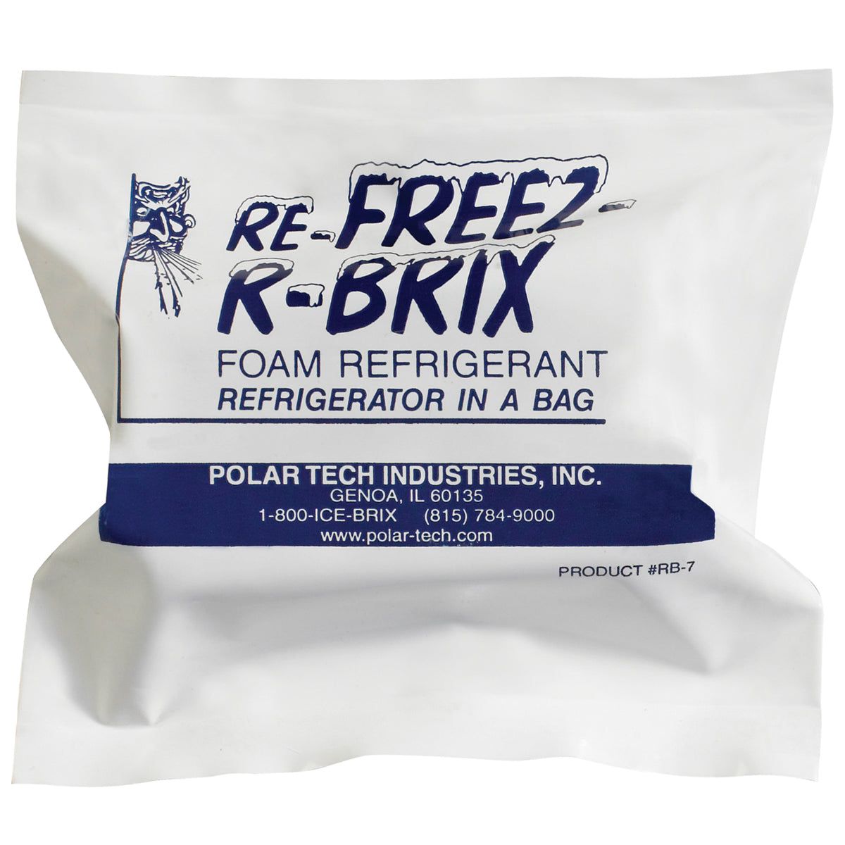 4 1/2 x 2 x 1 1/2 Re-Freez-R-Brix Cold Bricks  48/Case