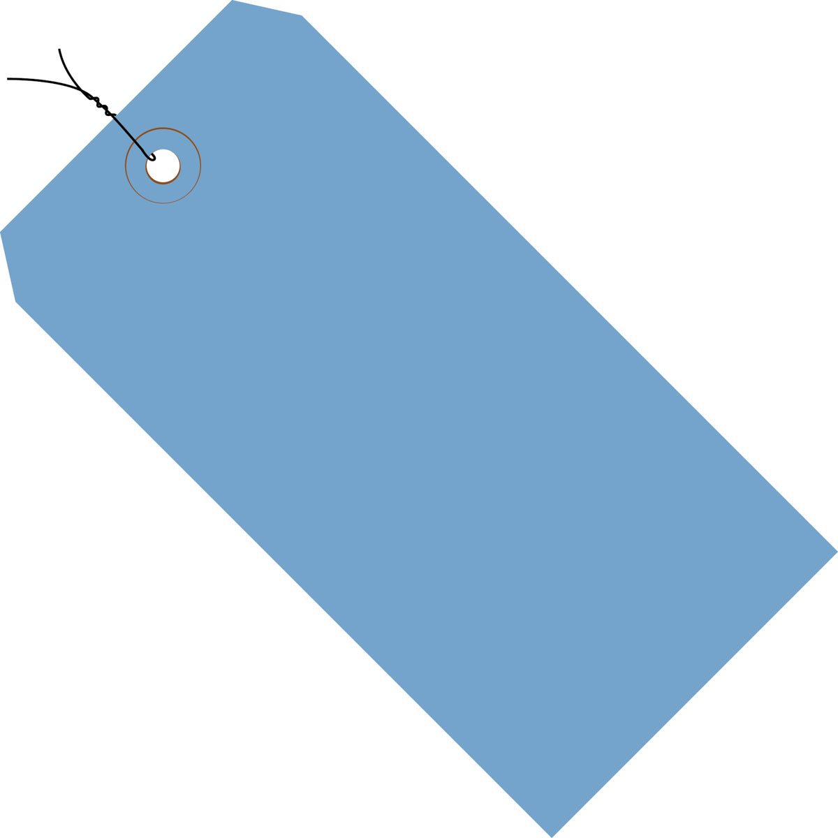 4-1/4 x 2-1/8 Pre-Wired Royal Blue Tags (THICK BOARD - 13 POINT) 1000/Case