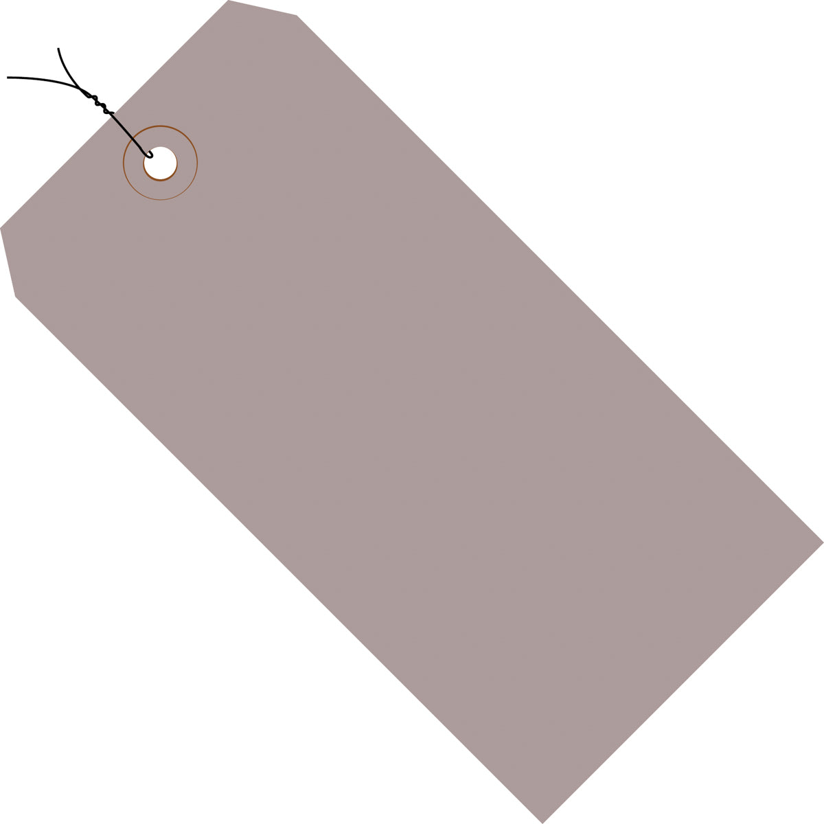 4-3/4 x 2-3/8 Pre-Wired Grey Tags (THICK BOARD - 13 POINT) 1000/Case