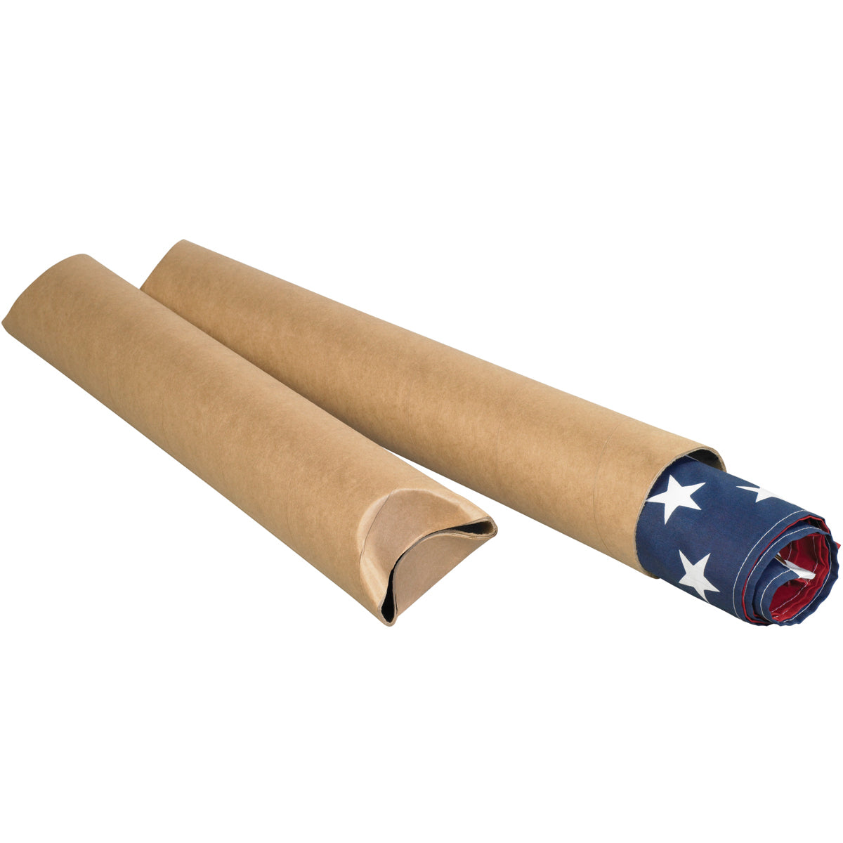 4 x 12 Kraft Crimped End Mailing Tubes .080 Gauge 15/Case