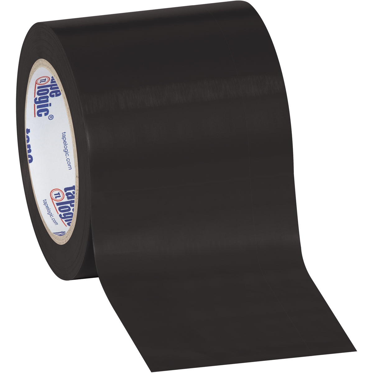 4" x 36 yds. Black Solid Vinyl Safety Tape 3/Case