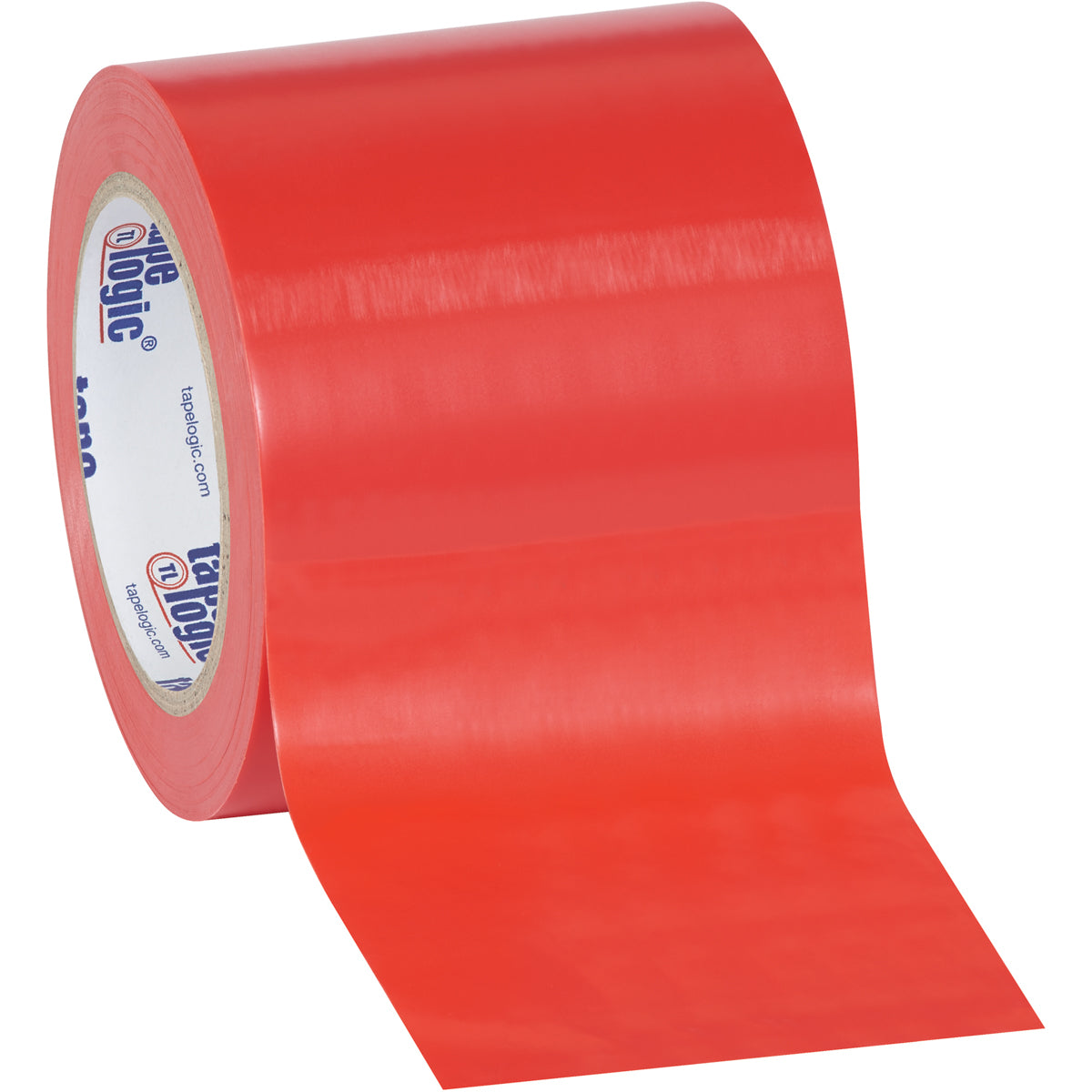 4" x 36 yds. Red Solid Vinyl Safety Tape 12/Case