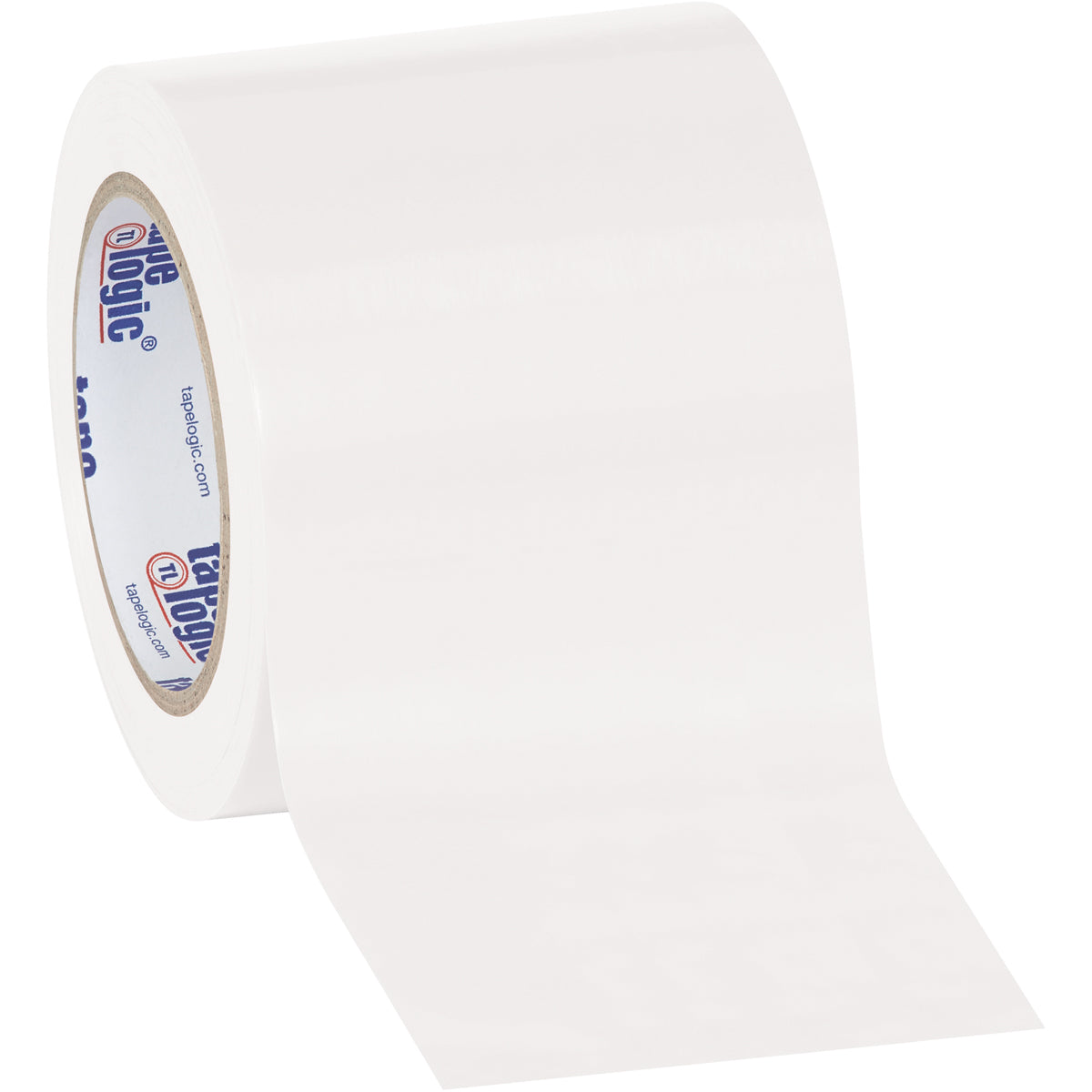 4" x 36 yds. White Solid Vinyl Safety Tape 3/Case