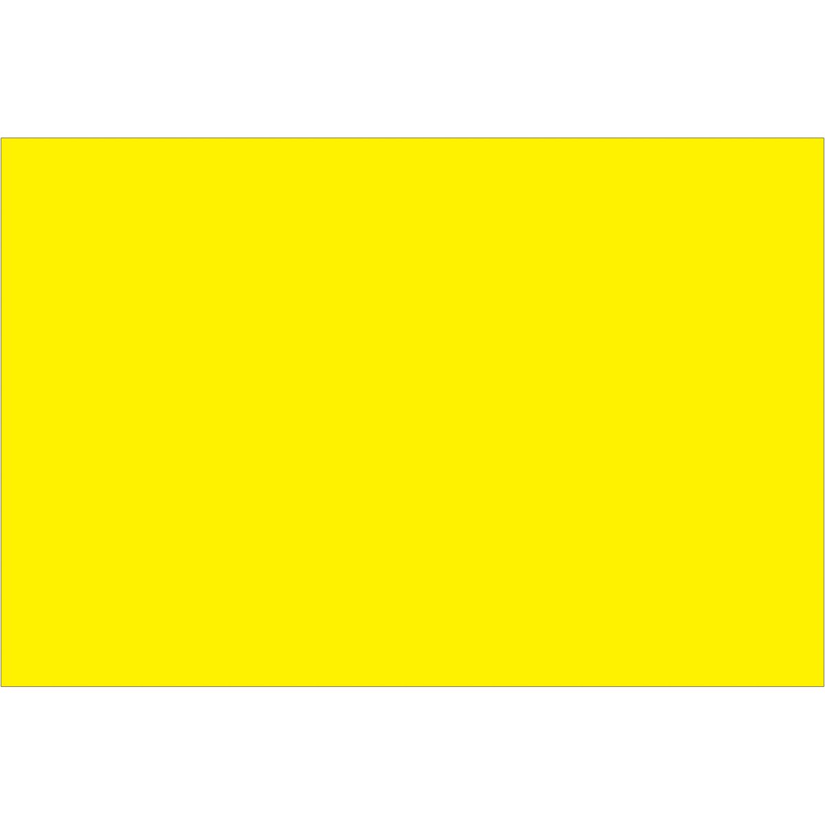 4 x 6" Fluorescent Yellow Inventory Rectangle Labels 500/Roll