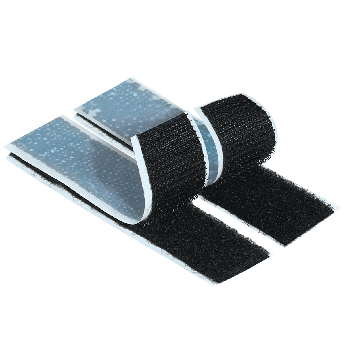 4" x 75 Feet Black Hook Individual Tape Strips