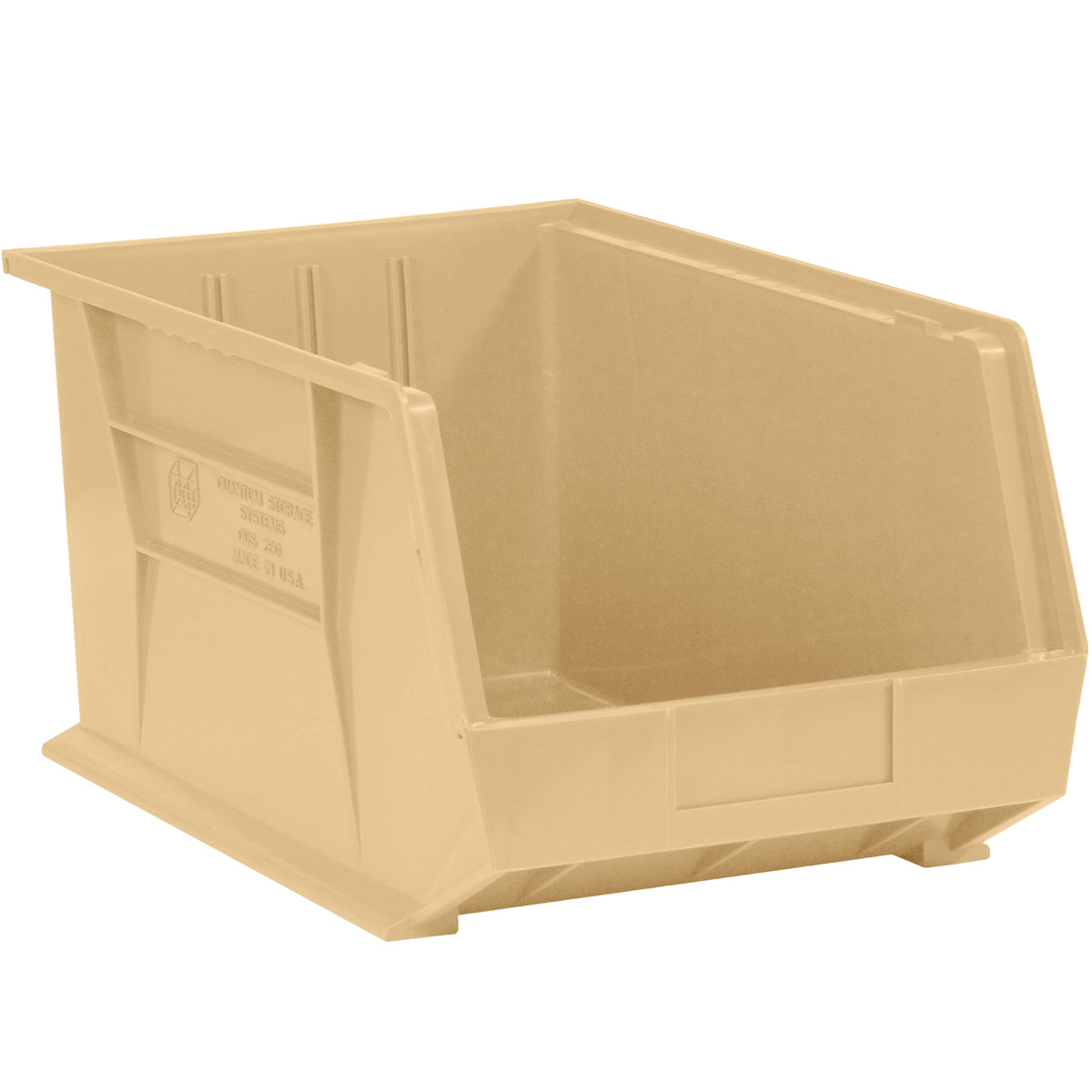 5 3/8 x 4 1/8 x 3 Ivory Plastic Bin Boxes 24/Case