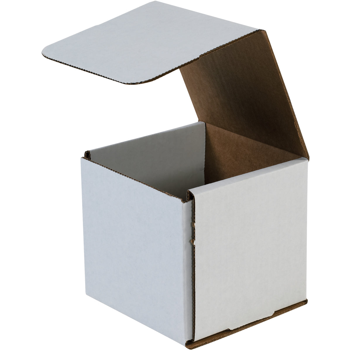 5 x 5 x 5 White Corrugated Mailers 50/Bundle