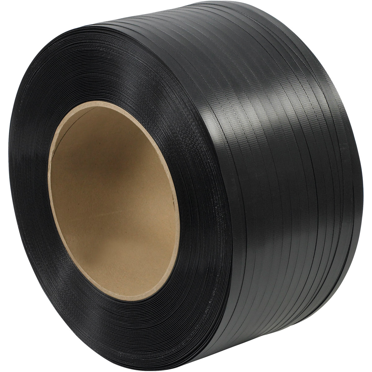 5/8" x .025 700# (16x6) Polypropylene Strap 6000 Feet BLACK