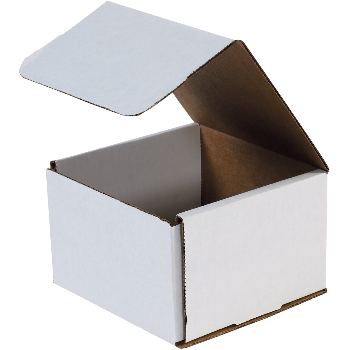 7 x 7 x 3 White Corrugated Mailers 50/Bundle